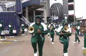 The Marching Thorobreds of Kentucky State University Walking In at Nissan Stadium vs Tennessee State University