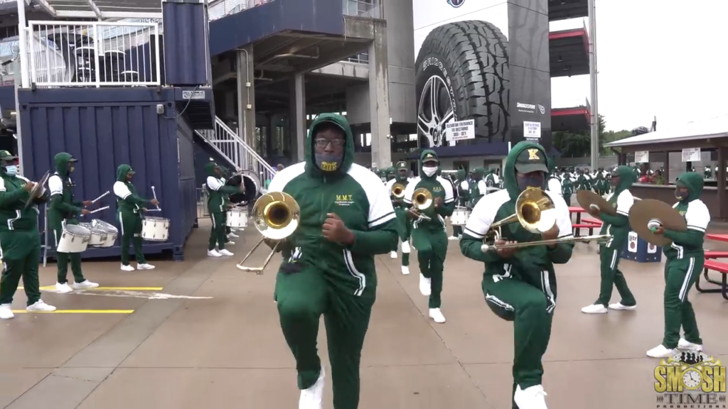 The Marching Thorobreds of Kentucky State University Walking In at Nissan Stadium vs Tennessee State University