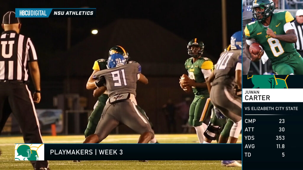 HBCU DIGITAL Playmakers Week 3 Spotlight Juwan Cater