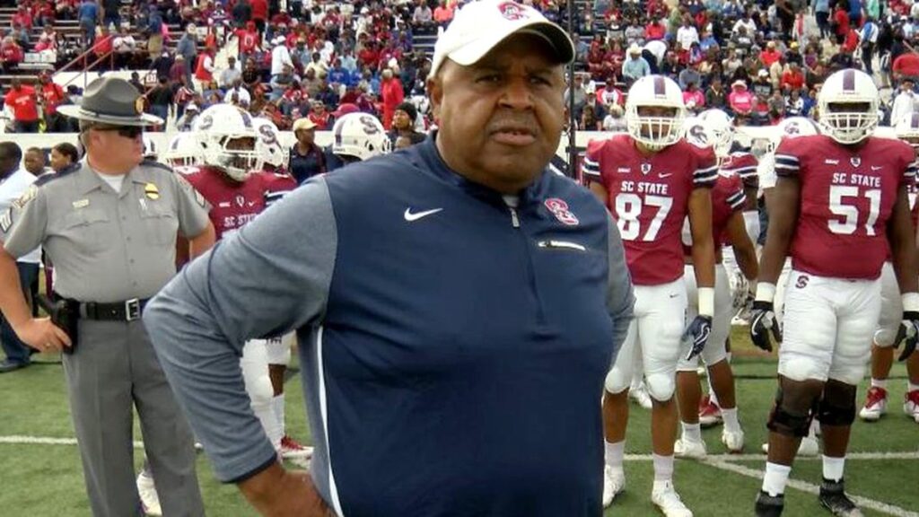 South Carolina State head football coach Buddy Pough