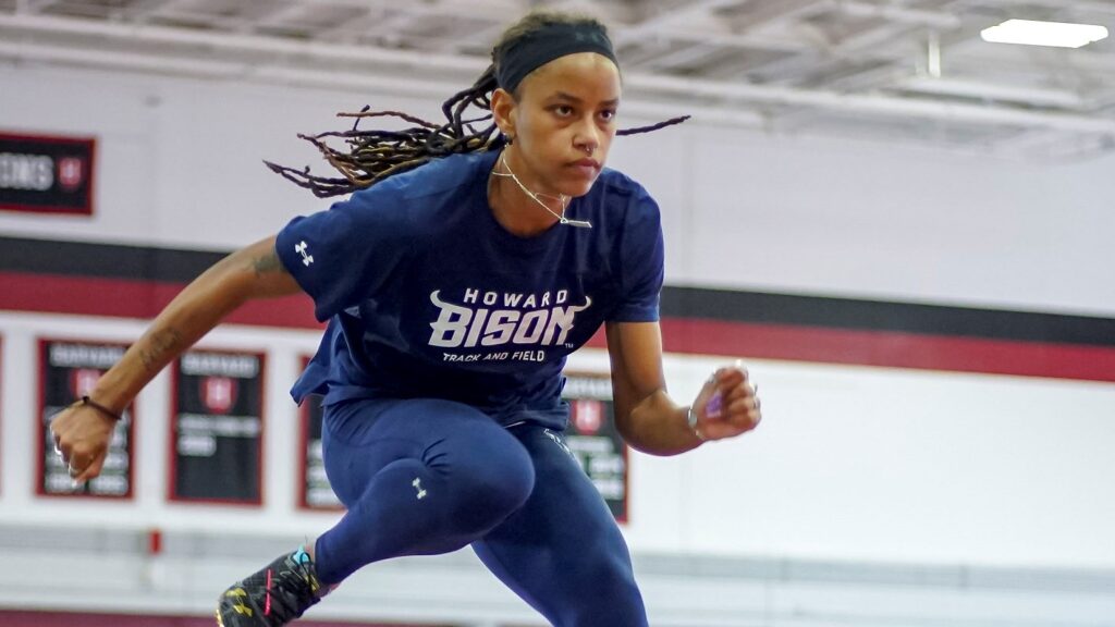 Howard University sophomore Kaya-Rae Dunbar