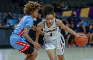 Howard University sophomore Destiny Howell scored a team-leading 16 points in the victory over Delaware State