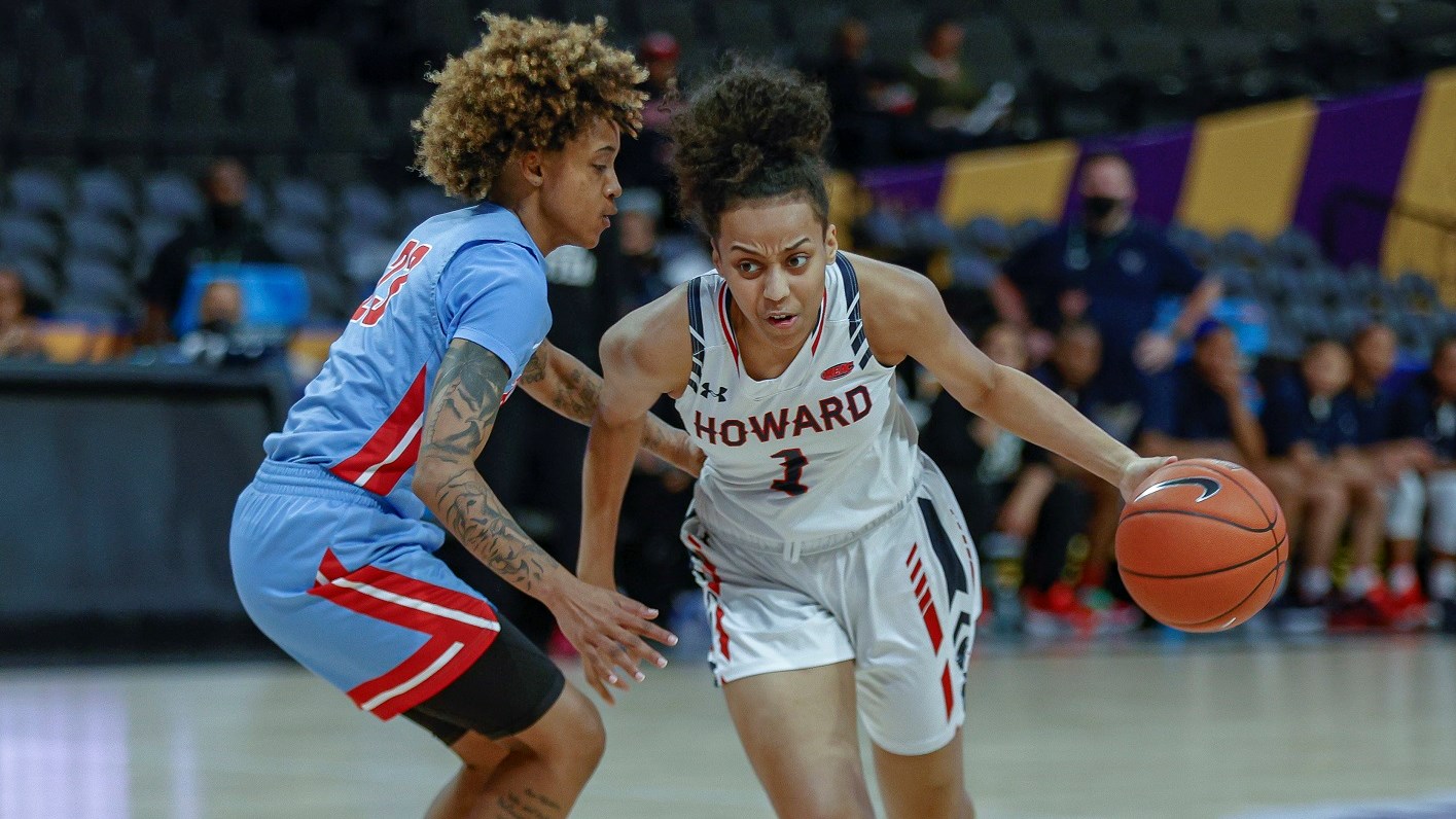 Howard University sophomore Destiny Howell scored a team-leading 16 points in the victory over Delaware State