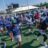 Howard University football players run together during practice at Stadium as the team concludes fall camp ahead of the 2025 season.